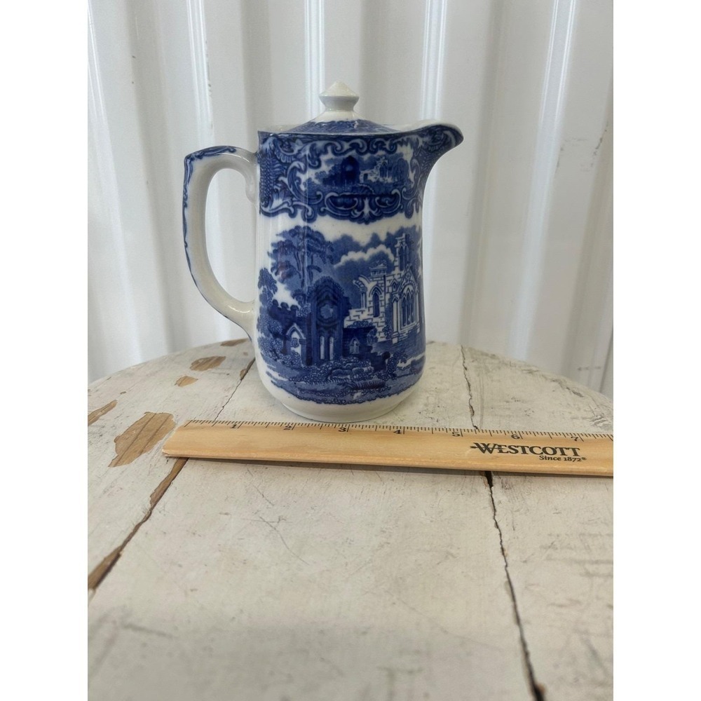 George Jones Abbey Flow Blue Chocolate Pot (258)